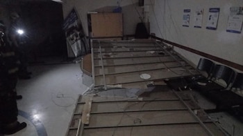 Así se cayó el cielorraso