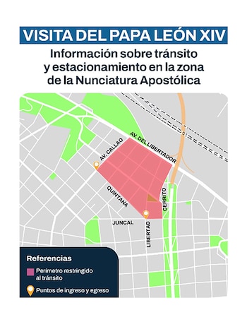 La Ciudad de Buenos Aires anunció un perímetro de seguridad por la visita del papa León XIV que afectará manzanas de los barrios de Retiro y Recoleta