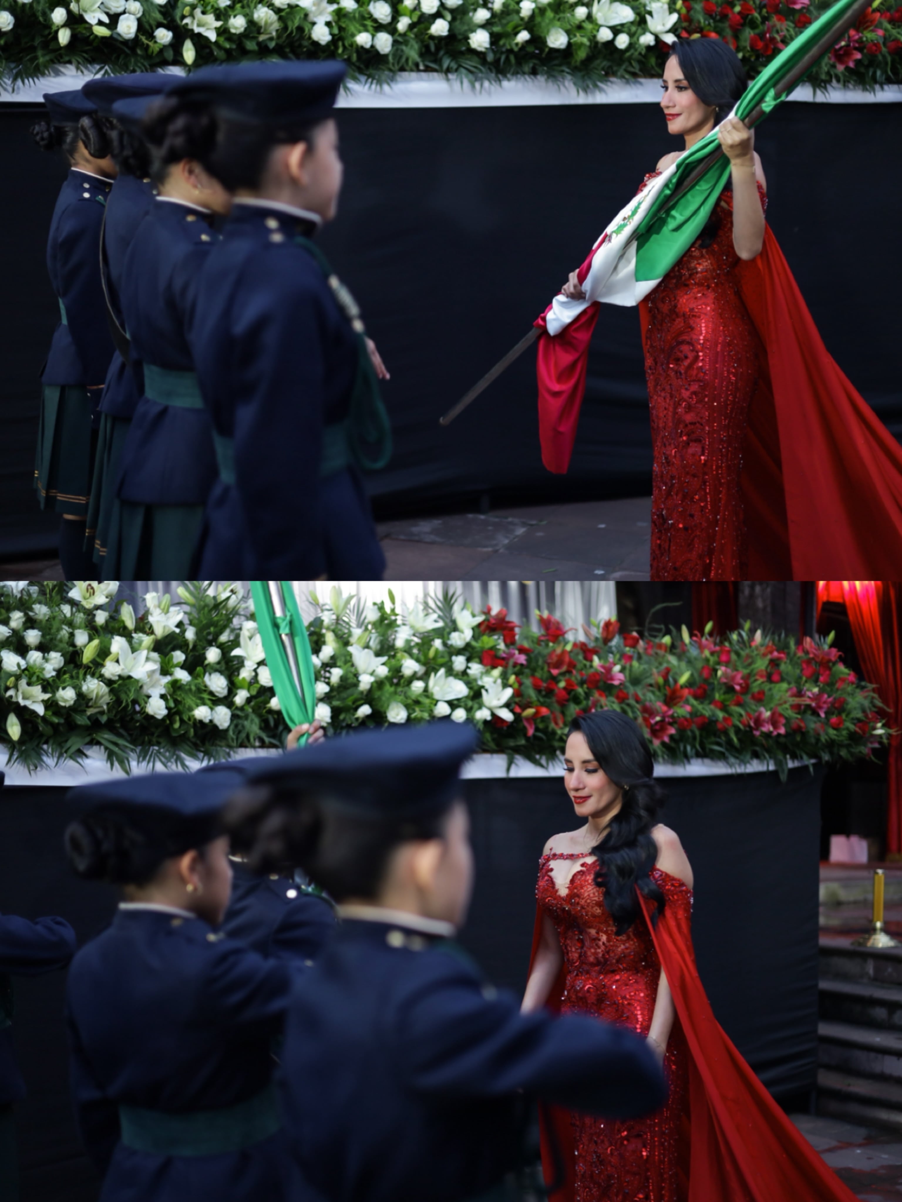 La ceremonia del Grito de Independencia en Valle de Bravo se volvió debate en redes sociales por el vestido rojo que usó la alcaldesa Michelle Núñez Ponce. (Instagram/ dramichellenunez)