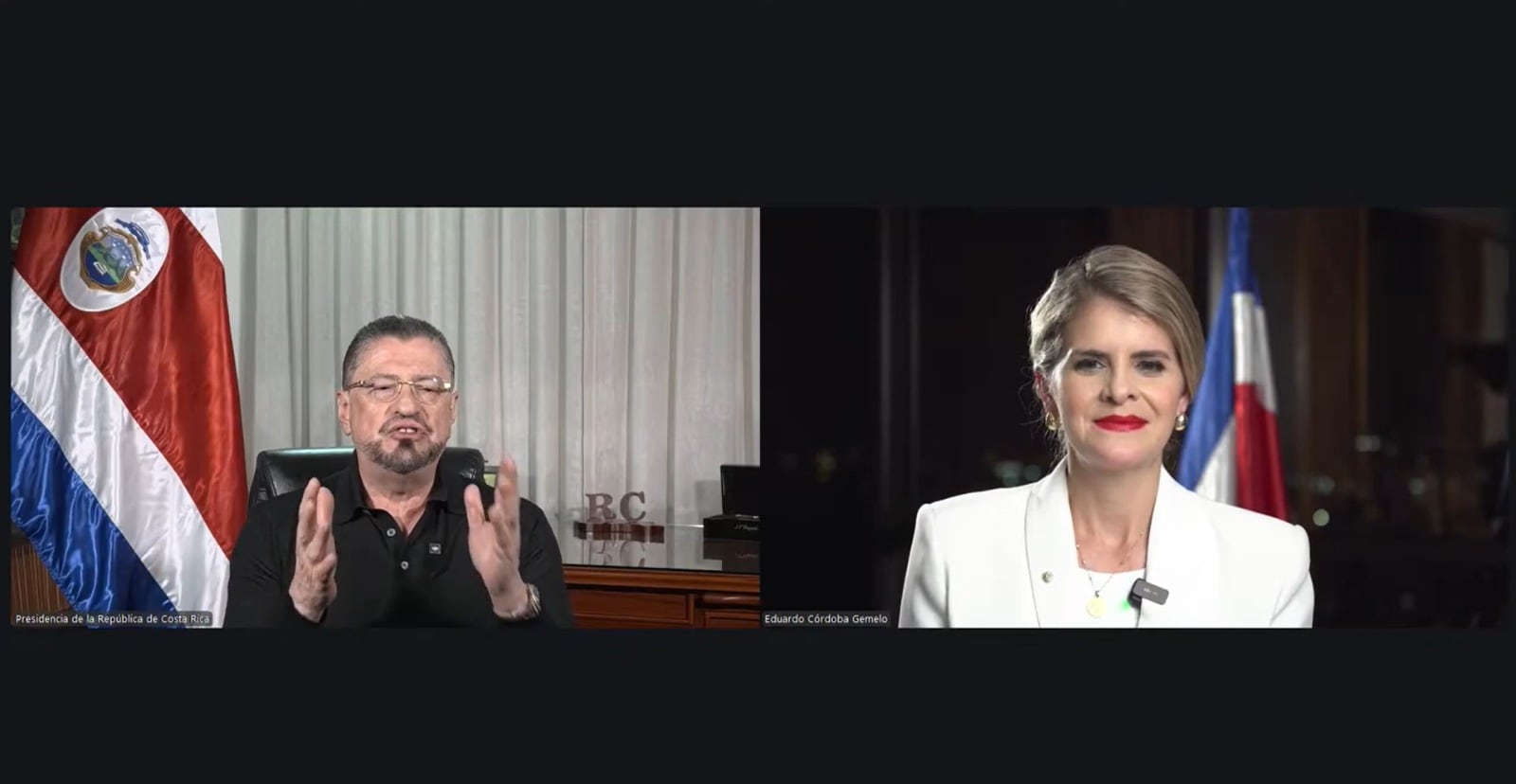 La máxima autoridad electoral señala que, con más del 50 por ciento de votos contabilizados, la abanderada de Nueva República se perfila como ganadora, al superar por amplio margen al resto de postulantes presidenciales (Captura de pantalla de la transmisión de Teletica)