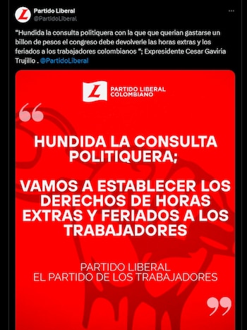 Pronunciamiento del Partido Liberal y