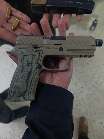 Arma que tenía el capturado