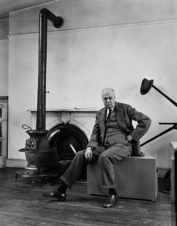 Edward Hopper en su estudio de Greenwich Village