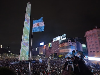 Final Copa Mundial de la FIFA 2026 – Argentina Vs España - obelisco - drone