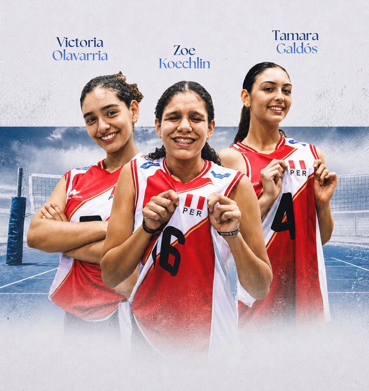 Zoe Koechlin es una de las tres jugadoras de Regatas Lima que formaron parte de la selección peruana en la Copa Panamericana Sub 17 de vóley.