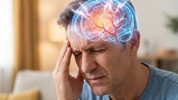 En hombres mayores de 45 años, la migraña con aura podría triplicar el riesgo de ACV