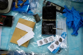 Huellas dactilares tomadas del cuerpo