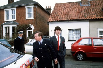 Jeremy Bamber al salir de