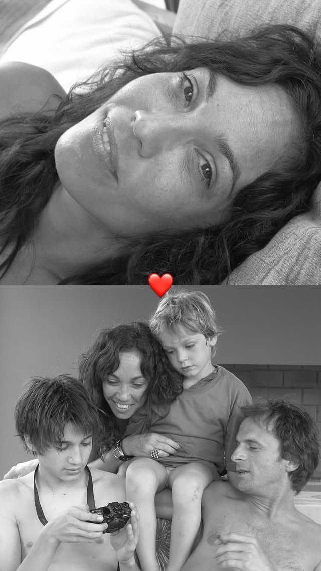 Una publicación en el Día de la Madre, rreúne dos fotografías en blanco y negro con retratos familiares de Ernestina Pais y Benicio Guyot junto a un emoticón de corazón.