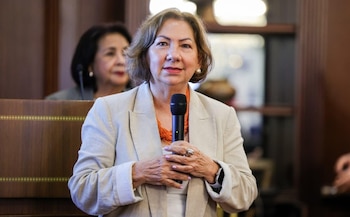 Luz Graciela de Calzadilla, directora del IMHPA, informó sobre el avance del fenómeno atmosférico de El Niño. (Cortesía)