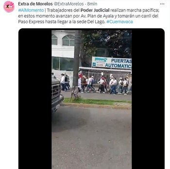 Trabajadores del PJF marchan en