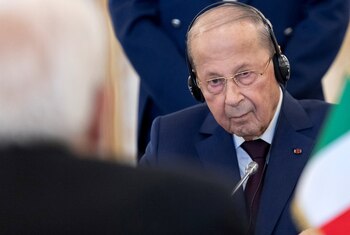 El presidente libanés, Michel Aoun,