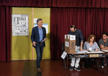 Mauricio Macri votó en un