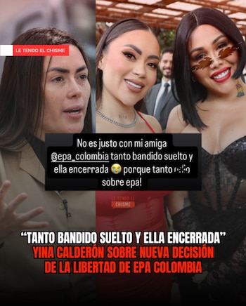 Yina Calderón lamentó lo que