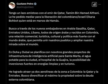 El mandatario aseguró que pidió