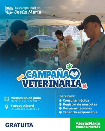 La campaña se llevará a cabo este viernes 05 de junio - Créditos: Municipalidad de Jesús María.