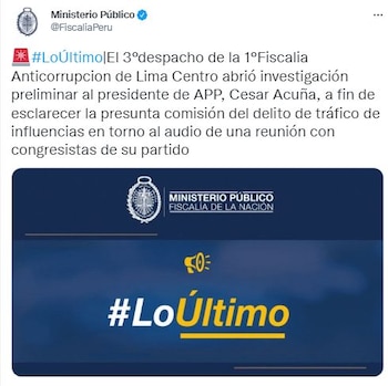 Fiscalía abrió investigación preliminar contra