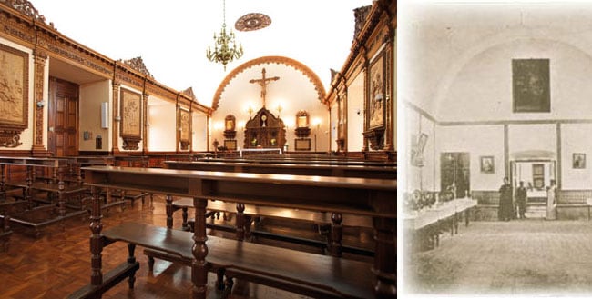 El prodigio sucedió en el comedor del colegio, entonces un internado. Actualmente hay una capilla en el lugar. (Revista de Cultura Católica Tesoros de la fe)