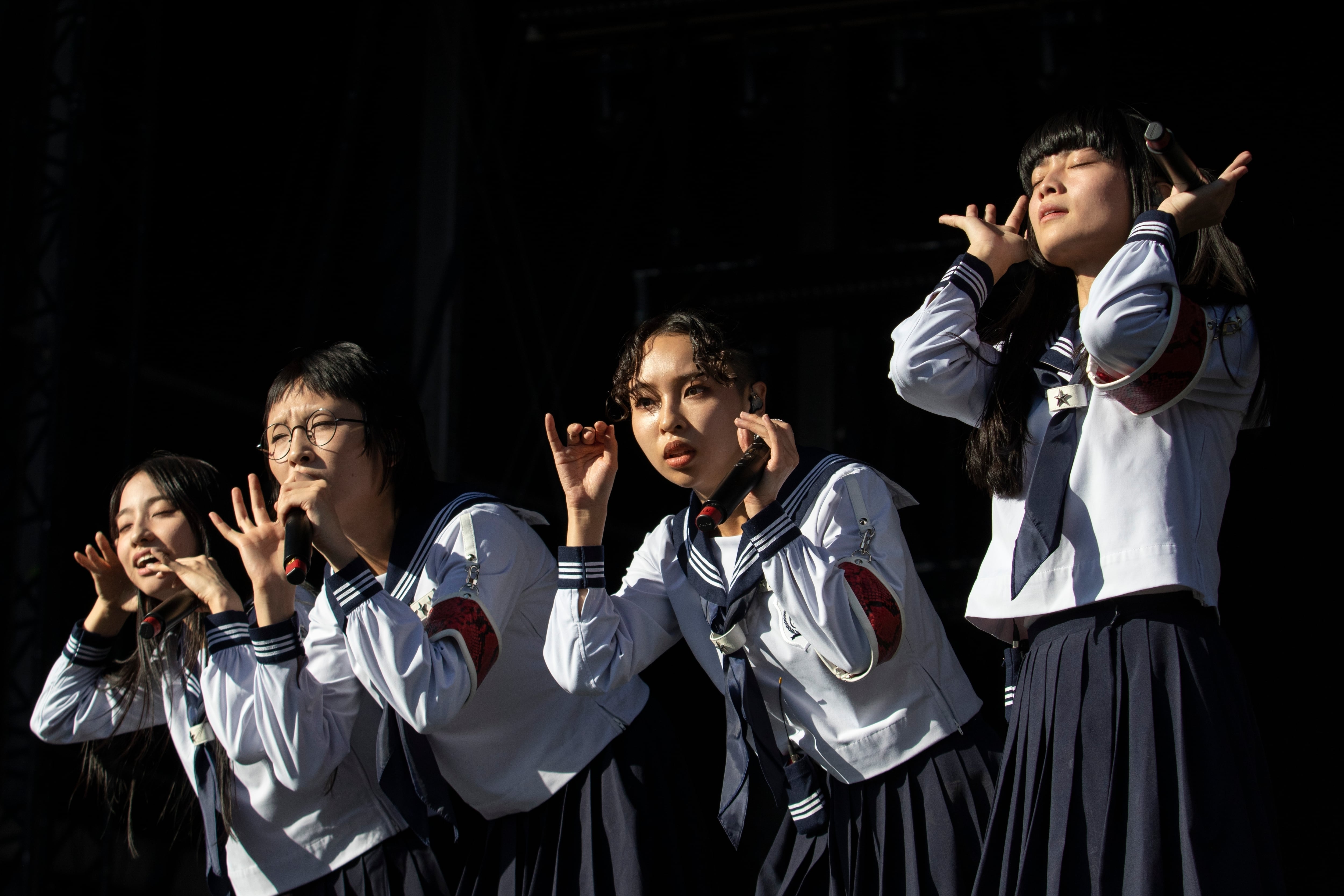 La banda se presentó por primera vez en México durante el Corona Capital de 2023.(Foto AP/Alejandro Godínez)