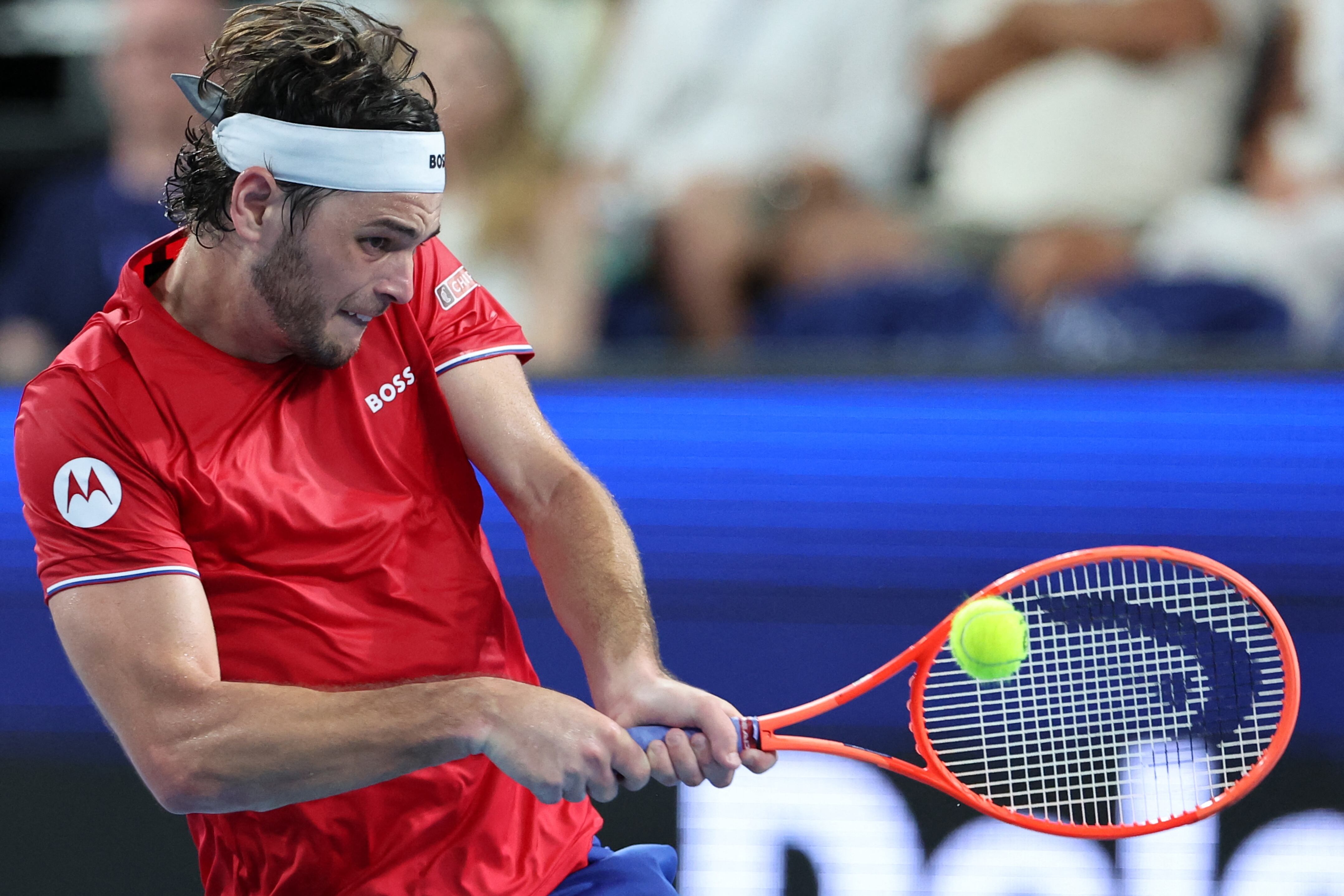 Fritz, 6° del mundo, acumuló 23 aces ante Báez (Foto: Antony Dickson / AFP)