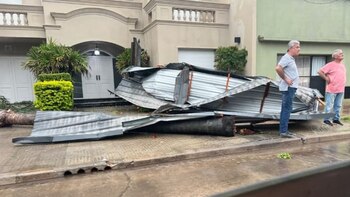 Algunos de los destrozos del