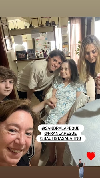 La familia Lapegüe compartió imágenes