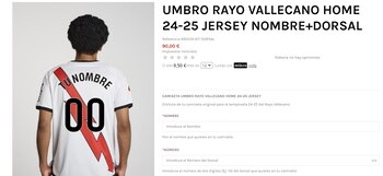 Camiseta de Rayo Vallecano temporada