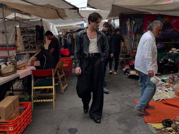 Damiano David, vocalista de Måneskin, recorre La Lagunilla y la Arena CDMX durante su estancia en la capital mexicana (IG)