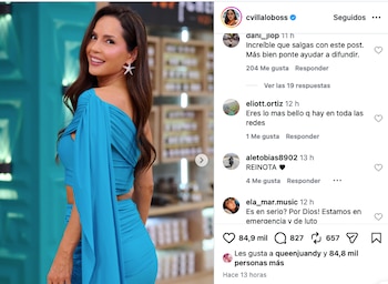 Carmen Villalobos divide a sus seguidores por la promoción de ‘Top Chef VIP 5’ en plena emergencia en Colombia - crédito @cvillaloboss/IG