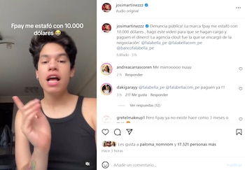 Josi Martínez denunció que empresa