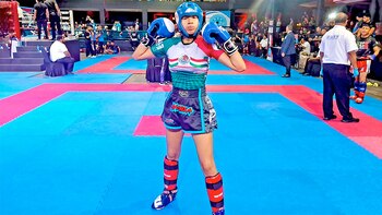 Con su medalla de plata