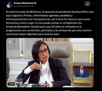 Ministra de Ambiente, Susana Muhamad,