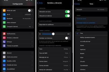 Tono de llamada en iPhone.