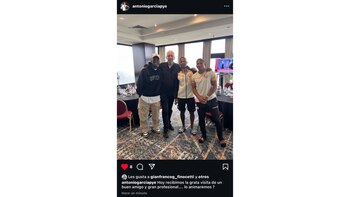 Luis Advíncula visitó la concentración