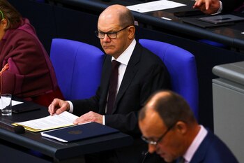 El canciller alemán, Olaf Scholz,