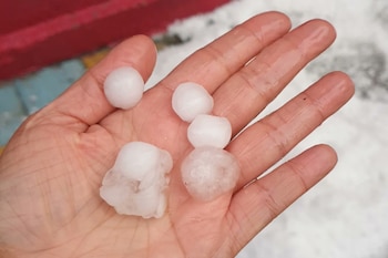 usuarios reportaron granizos de enorme