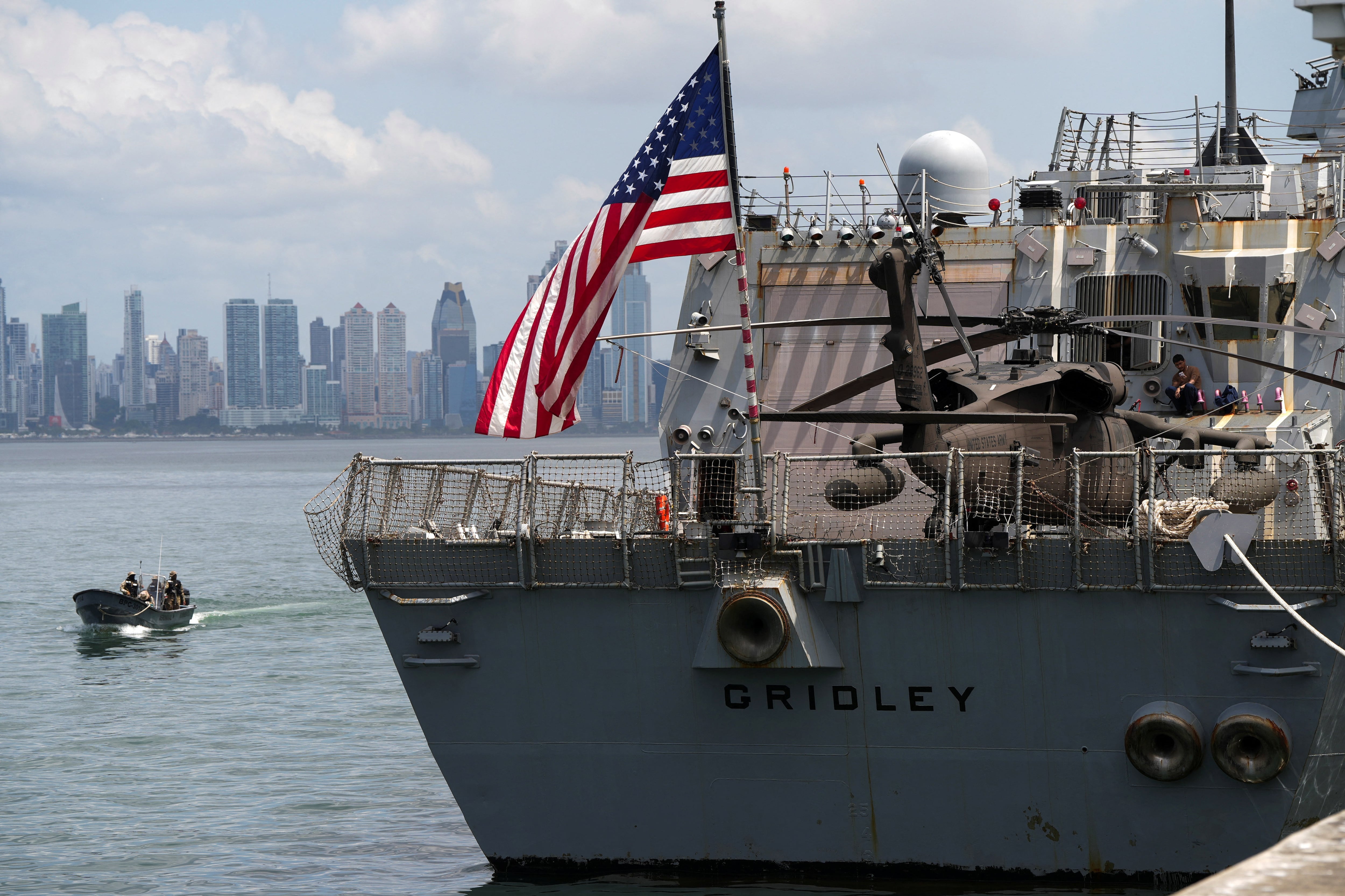 IMAGEN DE ARCHIVO. Vista del USS Gridley . REUTERS/Enea Lebrun