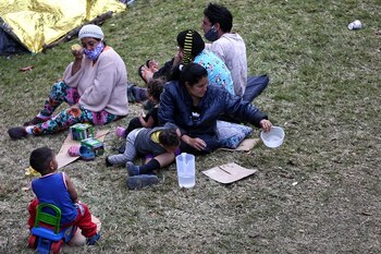 Migrantes venezolanos en Colombia.