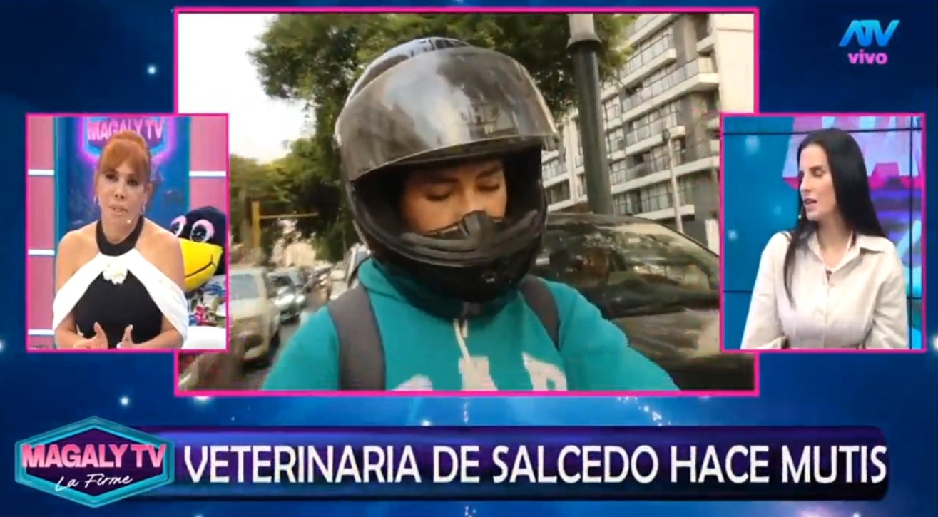 María Pía Vallejos tras imágenes de Gustavo Salcedo con Maju Mantilla: “Yo no tengo que aclarar nada”. Captura TV - ATV/ Magaly TV La Firme.