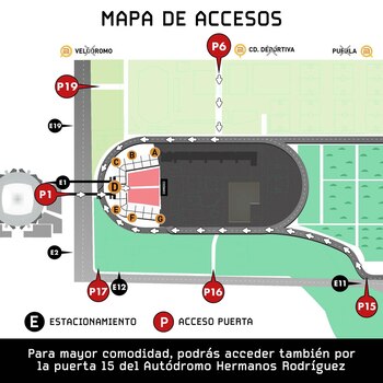 Mapa de accesos del Foro