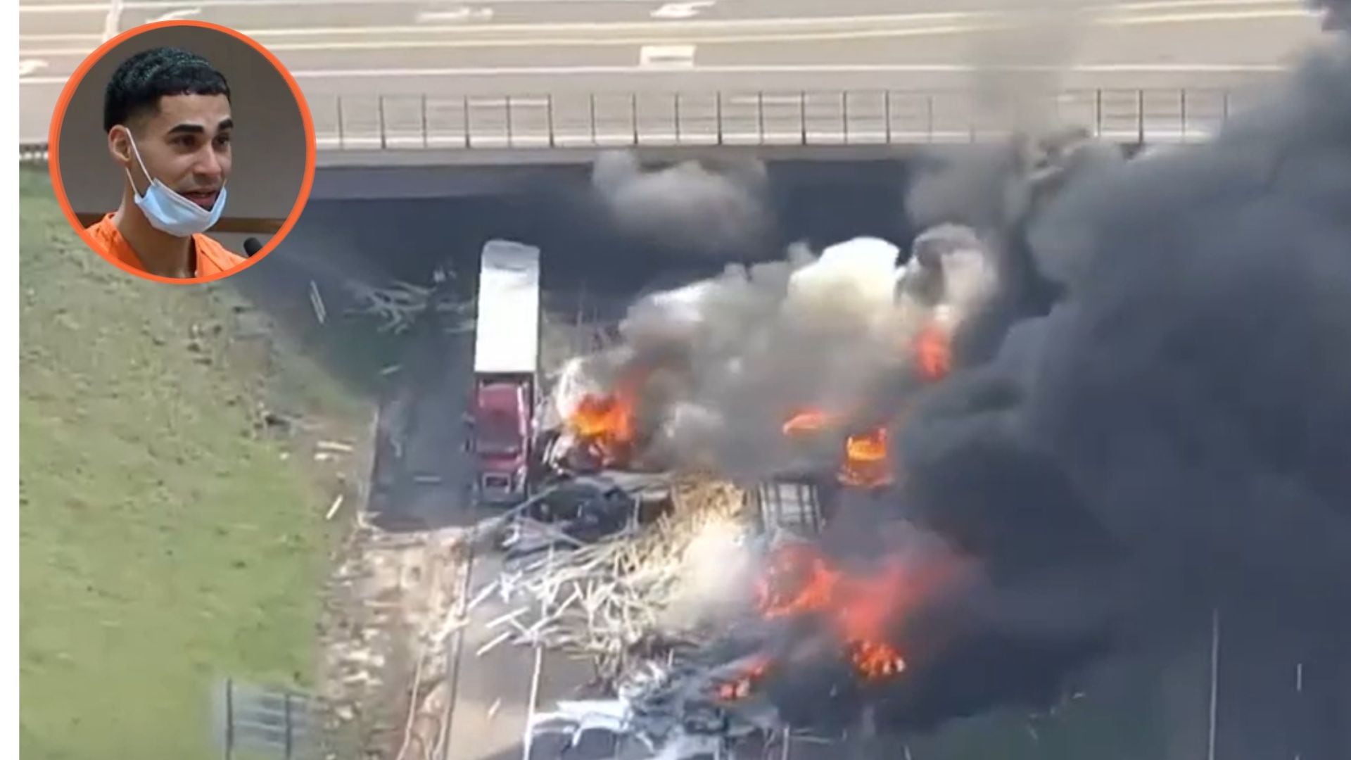 Niegan la libertad condicional a Rogel Aguilera, el camionero que provocó un trágico accidente y recibió una pena inicial de 110 años