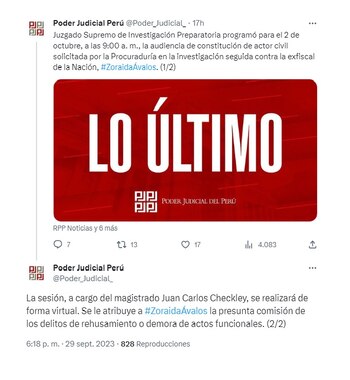 Publicación del Poder Judicial sobre