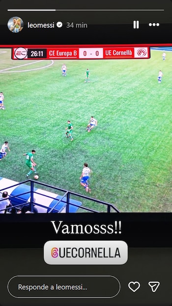 El posteo de Messi
