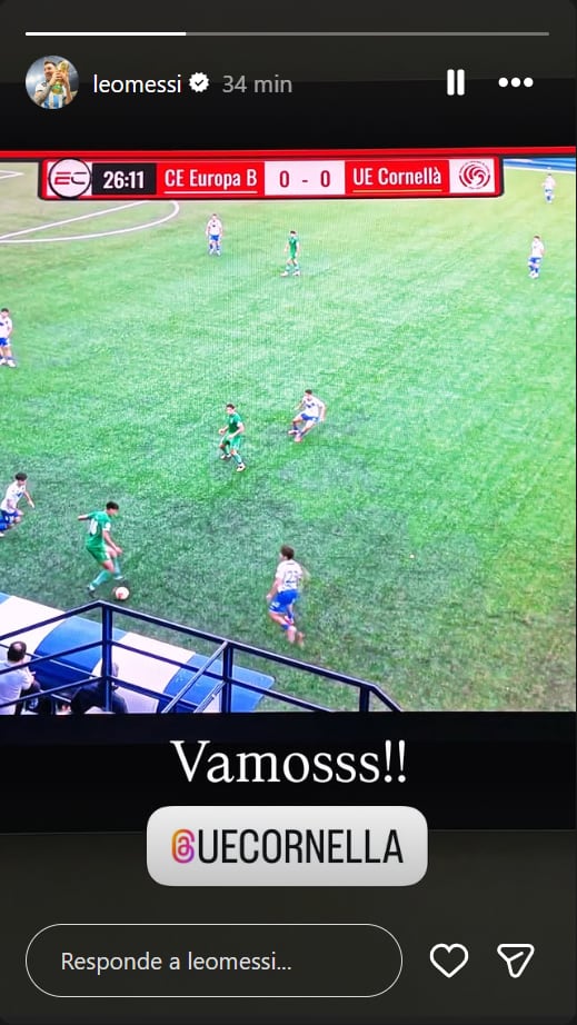 El posteo de Messi