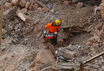 Los latidos fueron detectados gracias a un escáner traído por rescatistas chilenos (REUTERS/Aziz Taher)