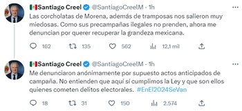 Creel aseguró que fue denunciado