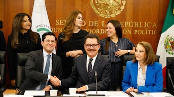 Roberto Velasco se reúne con la Jucopo del Senado antes de su ratificación como Canciller