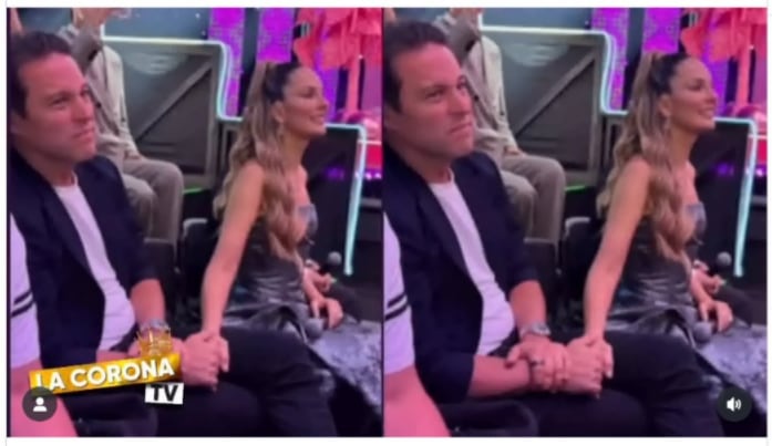 La presentadora de ‘MasterChef Celebrity’ fue vista muy cariñosa con el abogado Andrés Godoy, lo que ha desatado comentarios sobre el buen momento sentimental que atraviesa la querida figura de la televisión colombiana - crédito @lacoronatv/ Instagram