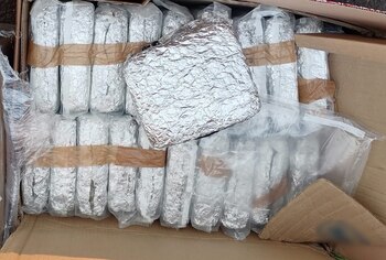 La sustancia ilícita estaba escondida