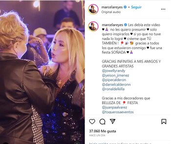 “No les quiero presumir, solo inspirarlos”, Marcela Reyes al compartir lo mejor de su fiesta de cumpleaños
